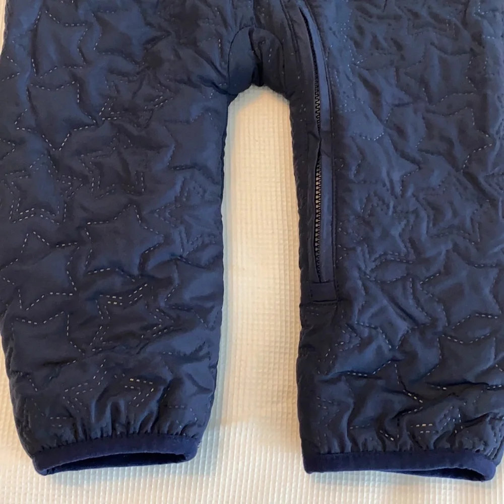 Baby Gap Jumpsuit Quitted Star Navy Blue 6-12 M